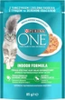 Влажный корм Purina One Indoor для котов тунец, зеленая фасоль в гриль-соусе 48шт*85г - изображение 1