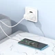 Мережевий зарядний пристрій з кабелем BOROFONE BA72A Spring single port QC3.0 charger set(Type-C) 18W White (6974443388596) - изображение 3