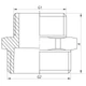 Ниппель редукционный 1/2''x1" Koer KF.N0610 (KF0035) - изображение 2
