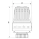 Термоголовка для радіатора M30x1.5 KOER KR.1330 (KR2676) kr - зображення 2