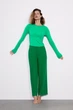 Зеленая базовая кофта от зара zara - м - изображение 1