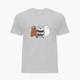 Дитяча футболка Три ведмедя (We Bare Bears) (25186-2891-45) 122-128 см Бавовна Сірий - зображення 3