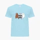 Дитяча футболка для хлопчиків Вся правда про ведмедів (We Bare Bears) (25186-2891-33) 122-128 см Бавовна Блакитна - зображення 4
