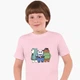 Дитяча футболка для хлопчиків Вся правда про ведмедів (We Bare Bears) (25186-2898-30) 158-164 см Бавовна Рожевий - зображення 1