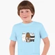 Дитяча футболка для хлопчиків Вся правда про ведмедів (We Bare Bears) (25186-2892-34) 134-140 см Бавовна Блакитна - зображення 1