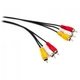 Кабель мультимедійний 3RCA to 3RCA 1.8m Vinga (VCP3RCA1.8) - зображення 1