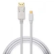 Кабель мультимедийный miniDisplayPort M to Display Port M 1.8m 4K white Vinga (VCPMDPDP1.8WH) - изображение 1
