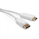 Кабель мультимедійний Display Port to HDMI 1.8m Vinga (VCPDPHDMI1.8WH) - зображення 1