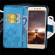 Чехол Clover для Xiaomi Redmi 4a книжка кожа PU с визитницей голубой - изображение 2