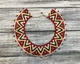 Традиционная украинская силянка из бисера HatynkaUA Necklace ожерелье под шею ручной работы (SUN999_30) - изображение 1