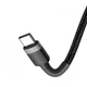 Кабель Baseus Cafule Type-C PD60W 100 см (CATKLF-GG1) Black-gray - изображение 4
