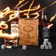 Подарунковий набір каменів для віскі на 9 шт. в дерев'яній коробці Whisky Stones Grills Коричневий 17х12х4 см - зображення 5