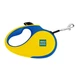 Поводок-рулетка для собак WAUDOG R-leash, рисунок "Colors of freedom", XS, до 12 кг, 3 м, светоотражающая лента - изображение 1