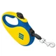 Повідець-рулетка для собак WAUDOG R-leash малюнок Colors of freedom L до 50 кг 5 м світловідбиваюча стрічка Yellow-Blue (383-4020) - зображення 4