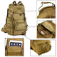 Рюкзак тактичний Storm Cargo Піксель Digital; 60л; 50х38х27см. MOLLE. Туристичний рюкзак-баул. - зображення 6