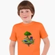 Детская футболка для мальчиков Майнкрафт (Minecraft) (25186-1177-53) 146-152 см Хлопок Оранжевый - изображение 1