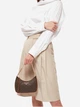 Сумка жіноча Michael Kors Jet Set Charm Small Logo Pochette 32H1GT9C1B252 Темно-коричнева (194900941270) - зображення 5