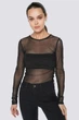 Кофта-сетка ES.design ss2016.1 размер S-M черный - изображение 1
