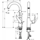 Змішувач для умивальника Hansgrohe Novus 240 (71126000) - изображение 5