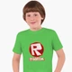 Детская футболка для мальчиков Роблокс (Roblox) (25186-1708-77) 158-164 см Хлопок Темно-зеленый - изображение 1
