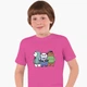 Дитяча футболка для хлопчиків Вся правда про ведмедів (We Bare Bears) (25186-2898-68) 122-128 см Бавовна Темно-рожева - зображення 1