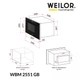 Вбудована мікрохвильова піч WEILOR WBM 2551 GB - изображение 10