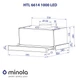 Вытяжка телескопическая Minola HTL 6614 BLF 1000 LED - изображение 12