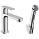 Змішувач для умивальника Hansgrohe Rebris S 110 з гігієнічною лійкою, Chrome (72215000) - изображение 4