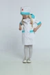 Костюм Маленький доктор белый халат и шапочка унисекс 4-5 лет, рост 110-116 см - изображение 3
