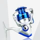 Катушка безынерционная Yumoshi SA 7000 Silver-Blue для спиннинга - изображение 6