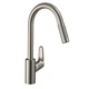 Смеситель для кухни Hansgrohe Focus 240 2jet с выдвижным изливом, нержавеющая сталь (31815800) - изображение 1