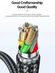 Кабель Type-c - Type-c 100W Essager PD QC4.0 FCP AFC - 1m Black - изображение 3