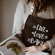 Фартук-передник Live. Love. Bake (Чорний) - изображение 1