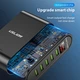 Мережевий зарядний пристрій 5xUSB зарядний пристрій для смартфонів 20W USLION US0148 Black - зображення 5