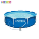 Круглый каркасный бассейн Intex 28202 NP. Фильтр-насос в комплекте. Размером 305x76см, объём 4485л, от 6 лет - изображение 2