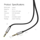 Кабель UGREEN AV119 3.5mm Male to 3.5mm Male Cable 1m Black (10733) - изображение 8