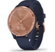 Смарт-часы Garmin Vivomove 3s Rose Gold Stainless Steel Bezel w. Navy and Silicone B. (010-02238-03) () - изображение 1
