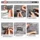 Полка (полочка) прямая двухъярусная HASKO крепление без сверления SealantFix Pro (HA-607110-SSS) - изображение 2