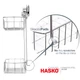 Полка (полочка) прямая двухъярусная для ванной комнаты HASKO (HA-73136-SSS) на вакуумных присосках нержавеющая сталь SS304 - изображение 4