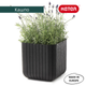 Горшок для цветов (кашпо) Keter Cube Planter L (17201220) Антрацит - изображение 4