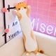 Детская мягкая плюшевая длинная игрушка подушка обнимашка антистресс кот Батон 50 см (475328-Prob) Коричневая - изображение 1