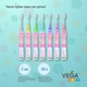 Электрическая звуковая детская зубная щетка Vega Kids (5-12 лет) VK-400В, голубая - изображение 6
