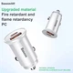 Автомобильное зарядное устройство Baseus Circular Plastic Быстрая зарядка Quick Charge 4.0 + Power Delivery 3.0 30W USB + Type-C 5A Зарядка в авто White (CCALL-YS02) - изображение 7
