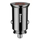 Автомобільний зарядний пристрій Baseus Circular Plastic 30W Швидка зярядка Quick Charge 3.0 2USB 5A Зарядка в авто Black (CCALL-YD01) - зображення 4