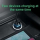 Автомобільний зарядний пристрій Baseus Circular Plastic 30W Швидка зярядка Quick Charge 3.0 2USB 5A Зарядка в авто Black (CCALL-YD01) - зображення 12