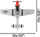 Klocki konstrukcyjne Cobi Top Gun 2 Myśliwiec P-51 "Mustang" 262 elementy (COBI-5806) - obraz 5