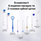 Портативный беспроводной ирригатор для полости рта H2Ofloss с пятью режимами работы Черный (0175) - изображение 4