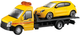 Zestaw do gry Bburago Car transporter z modelem samochodu Alfa Romeo Mito (18-31406) (4893993314003) - obraz 1