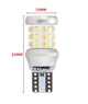 Светодиодная лампа&nbsp;Т10 W5W 42SMD 3014 5W 12V Белая Желтая комплект (10367) - изображение 3