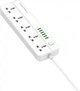 Фильтр питания ProLogix Premium 5 розеток, 6 USB AUTO ID, 2 м Белый (PR-SC5614W) - изображение 3